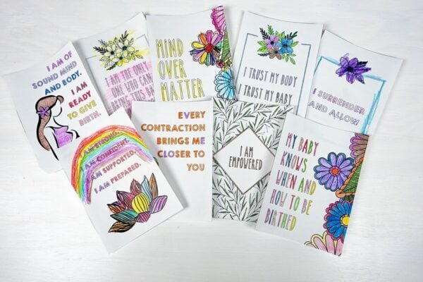 DIY Birth Affirmation Cards